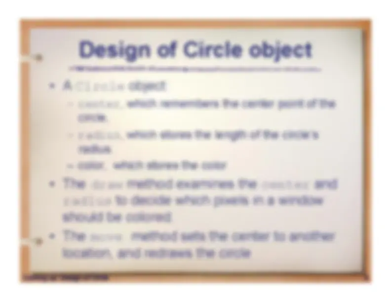 Python Classes and Objects | Summaries Design | Docsity