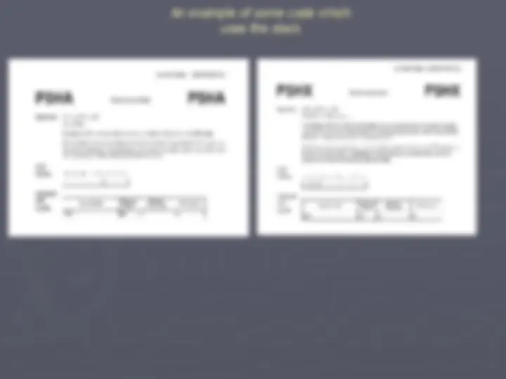 The stack and the stack pointer | Slides Computer Architecture and ...