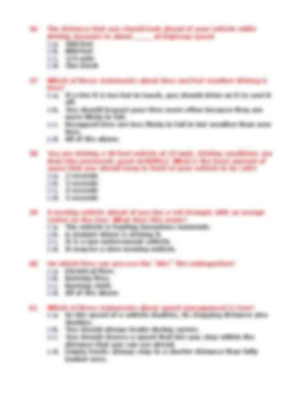 Cdl Prep Notes CDL General Knowledge Test | Lecture notes European Computer Driving ...