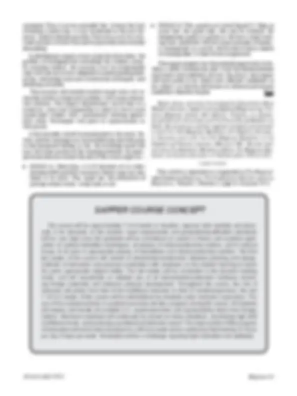 Training the Effective Sapper | Exams Design | Docsity