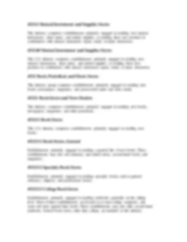 Monthly Retail Trade and Food Services NAICS Codes, Titles ... | Study ...