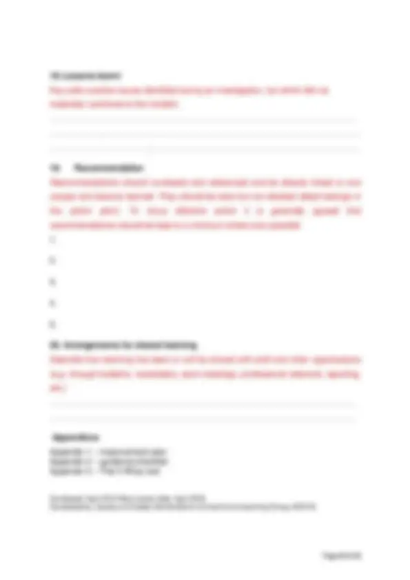 Root Cause Analysis (RCA) Concise Investigation Report | Summaries ...