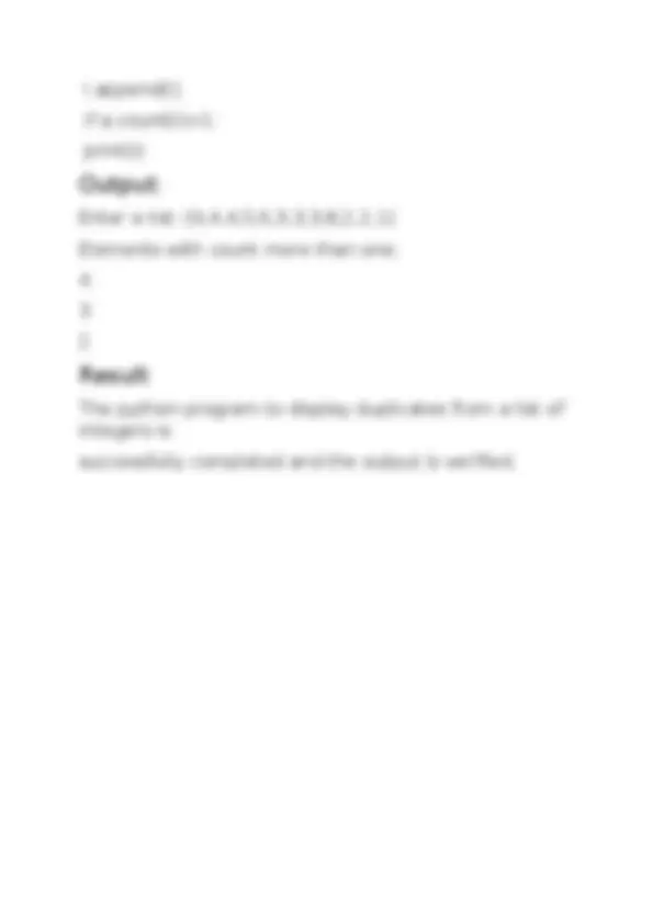 Python program to display duplicates from a list of integers ... image.