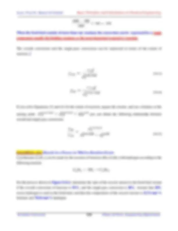 Recycle Reactor Material Balances for Processes Involving Recycle with Chemical ...