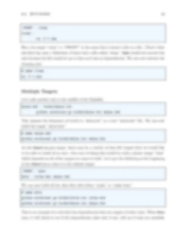 Introduction to Make Tool | Summaries Software Development | Docsity
