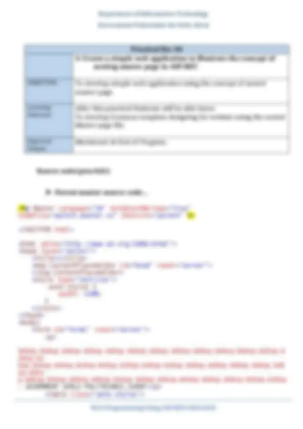 Web Programming Using ASP.NET: Practical Exercises on Cascading Style ...
