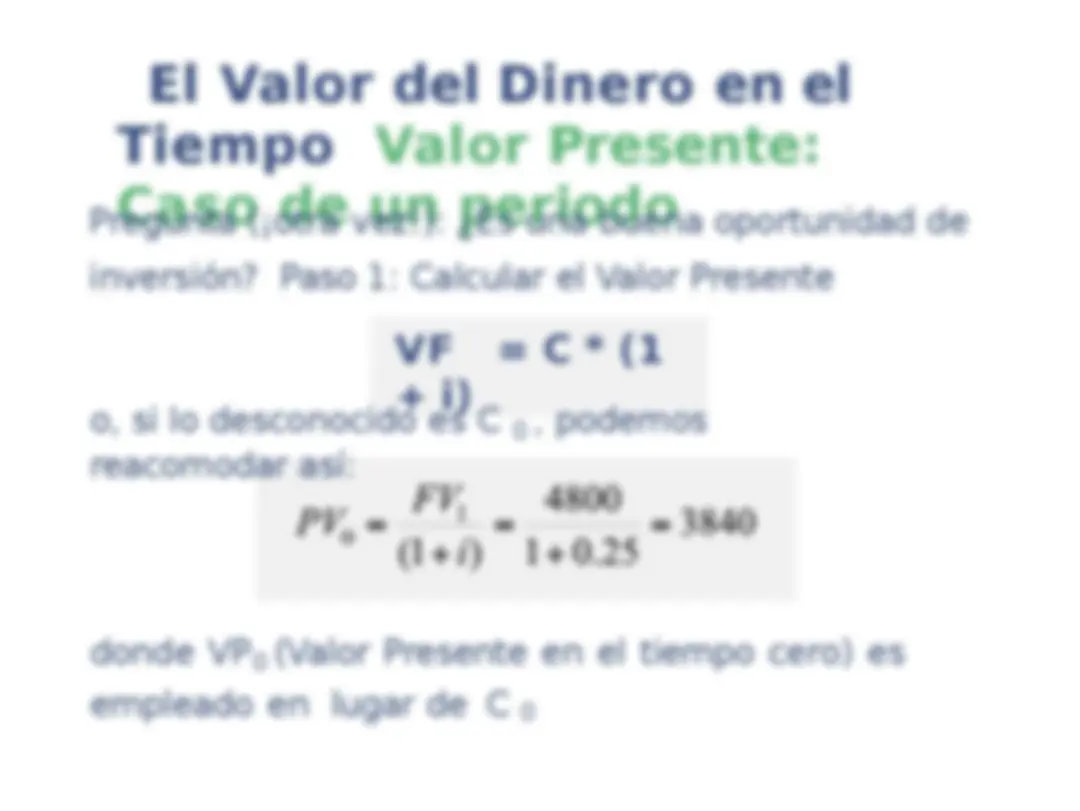 El Valor del Dinero en el Tiempo: Valor Presente y Valor Futuro ...
