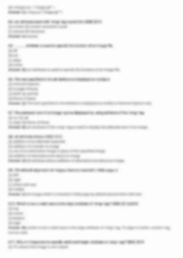 MCQ Questions for Class 10 HTML with Answers | Cheat Sheet Computer ...