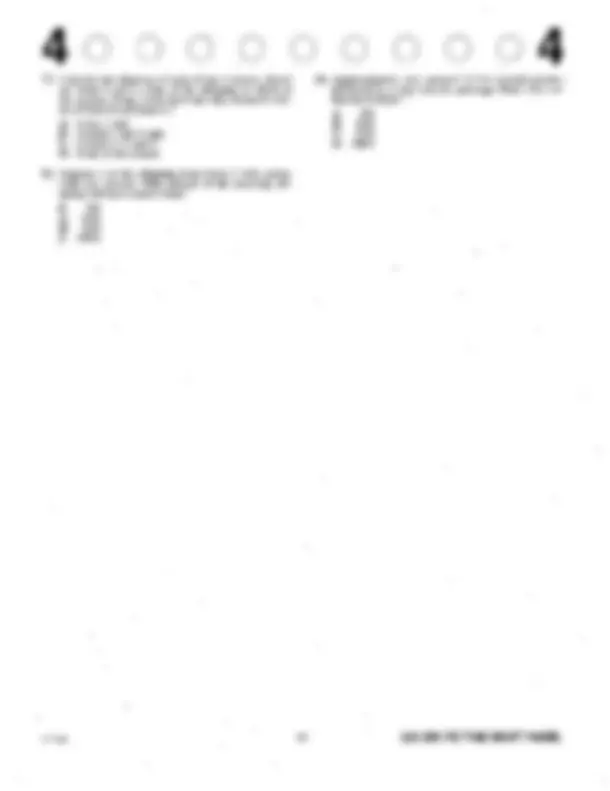 The ACT 2016-2017 - June 2017 ACT Form 74C | Exams Mathematics | Docsity