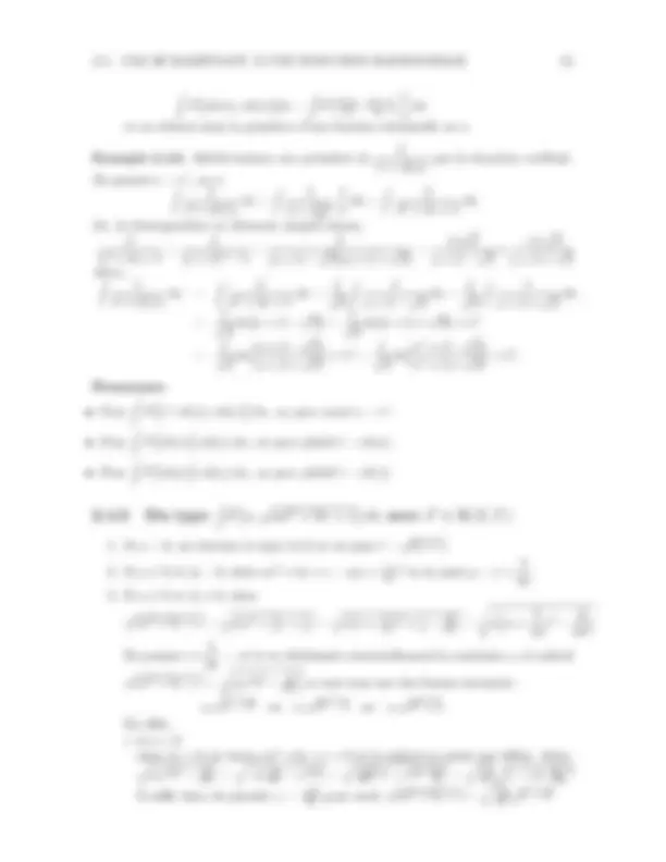 Calcul d'intégrales et des primitives | Study notes Mathematical ...