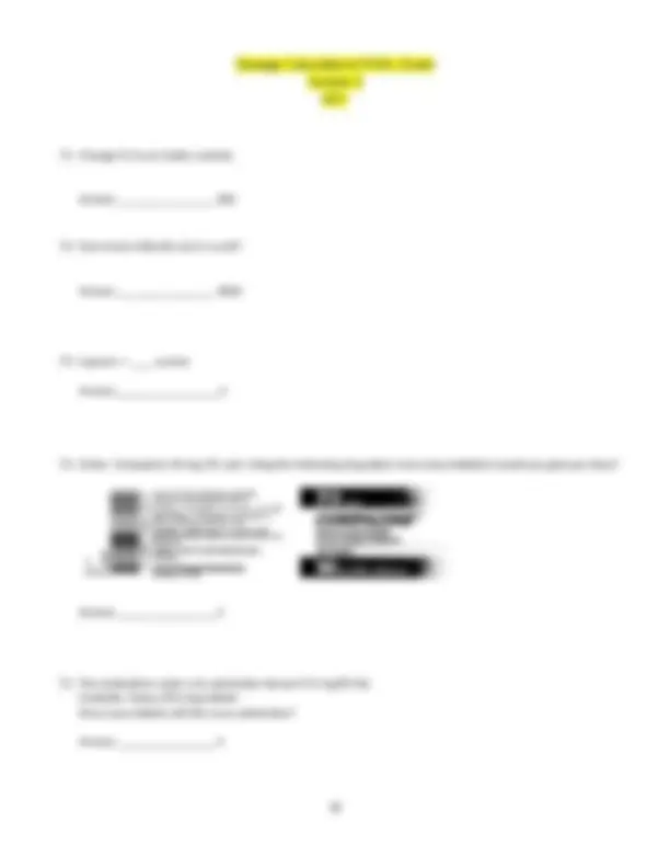 Dosage Calculations FINAL Exam Version 2 | Exams Nursing | Docsity