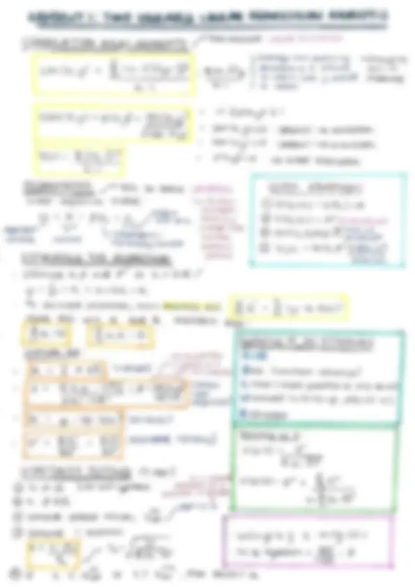 EC226 Term 1 Summary Notes | Summaries Econometrics and Mathematical ...