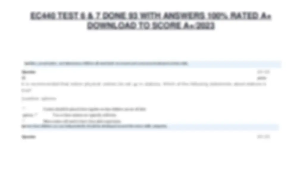 EC440 TEST 6 & 7 DONE 93 WITH ANSWERS 100% RATED A+ DOWNLOAD TO SCORE ...
