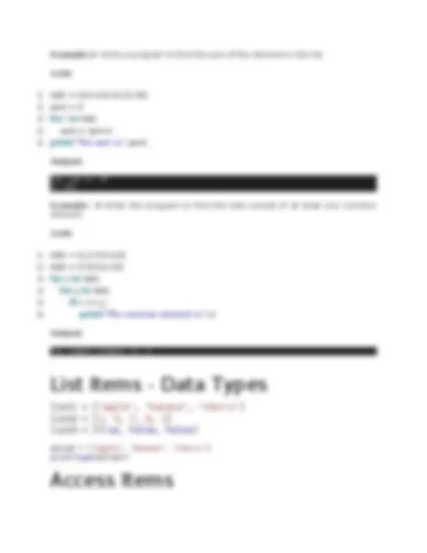 Python list explanation programs indexing python repetition iteration ...