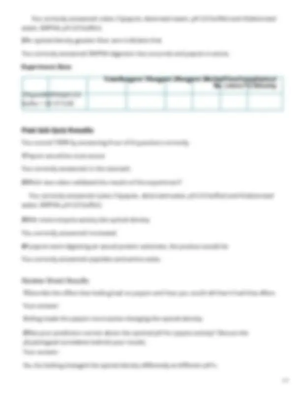 PhysioEx Lab Report Exercise 8: Chemical and Physical Processes of ...