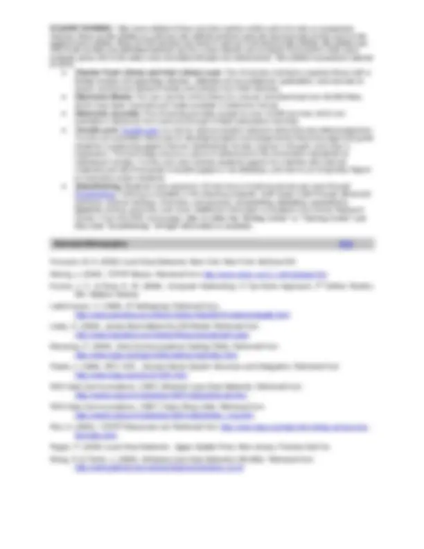 ISSC340: Local Area Network Technologies | Lecture notes Local Area ...