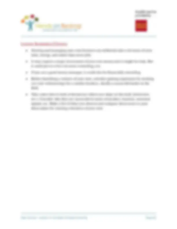 High School Toolkit Table of Contents | Study notes Economics | Docsity