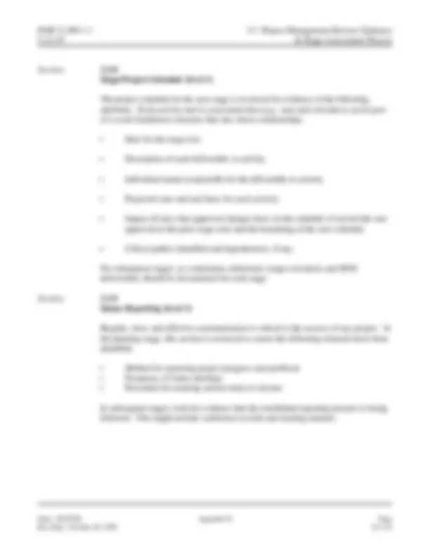 Software Engineering Methodology Appendix D In-Stage Assessment Process ...