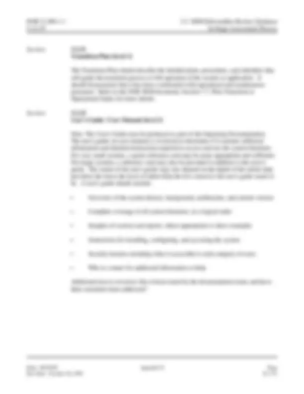 Software Engineering Methodology Appendix D In-Stage Assessment Process ...