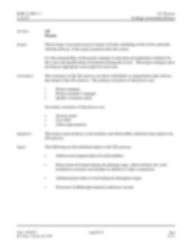 Software Engineering Methodology Appendix D In-Stage Assessment Process ...