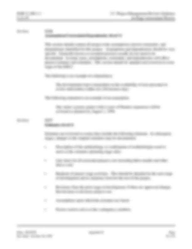 Software Engineering Methodology Appendix D In-Stage Assessment Process ...