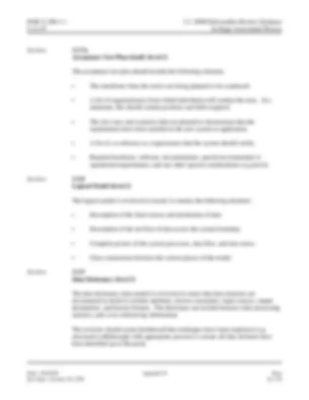 Software Engineering Methodology Appendix D In-Stage Assessment Process ...