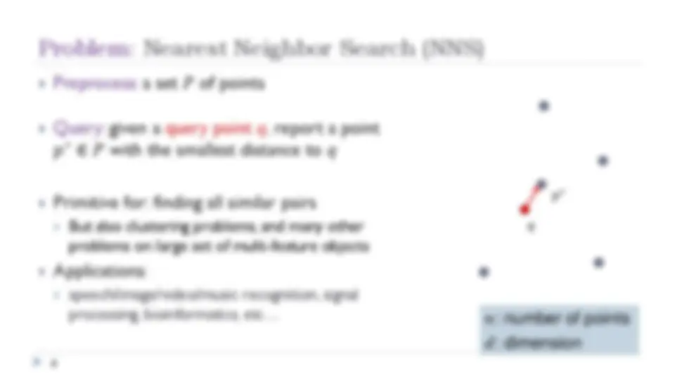 Geometric Search Algorithm Geometry of Similarity Search | Lecture notes Algorithms and ...