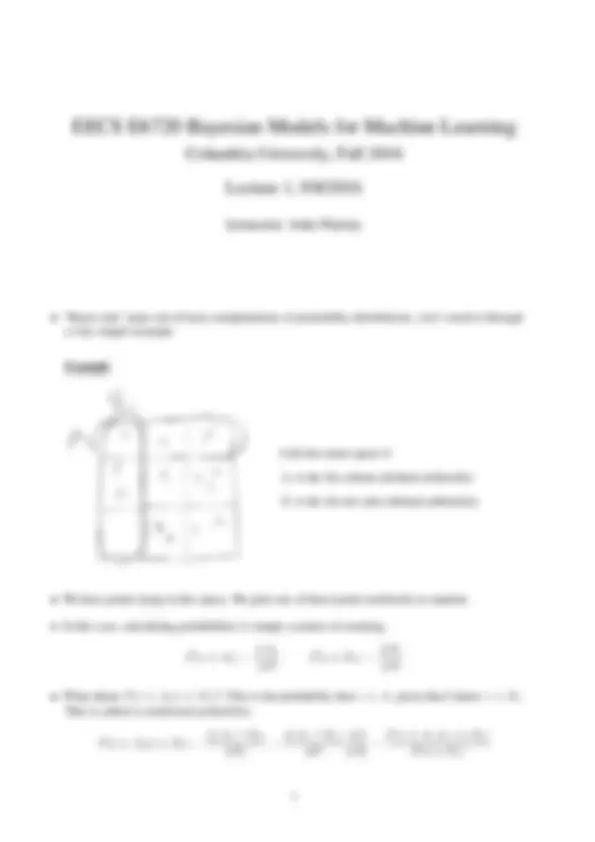 Course Notes for Bayesian Models for Machine Learning | Study notes ...