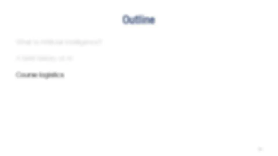 15-780 – Graduate AI: Lecture 1: Introduction and Logistics | Summaries ...
