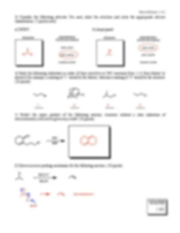 Chem 14D Exam 1: Organic Chemistry Concepts and Reactions | Lecture ...
