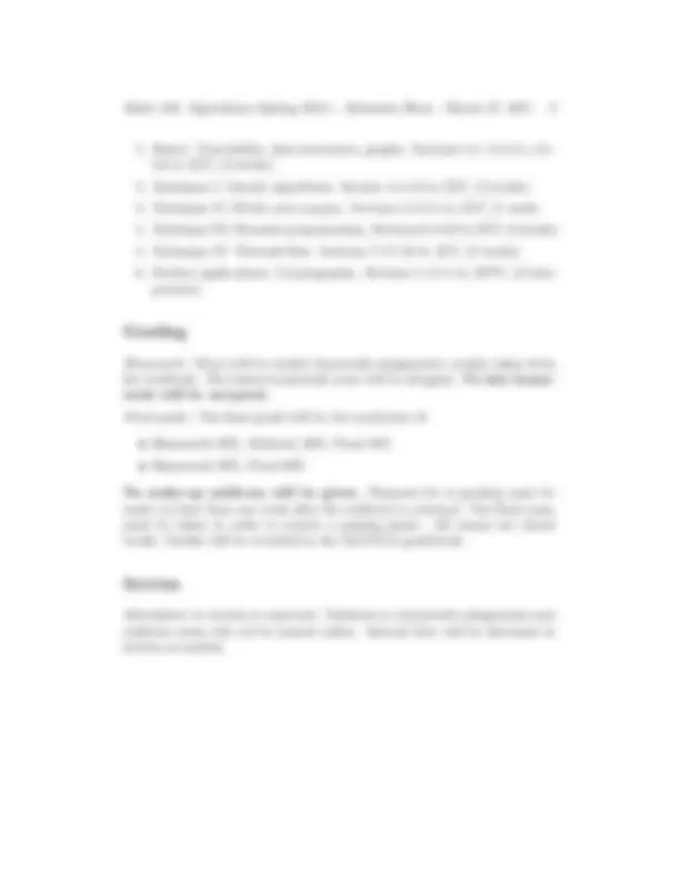 Math 182: Algorithms | Study notes Algorithms and Programming | Docsity