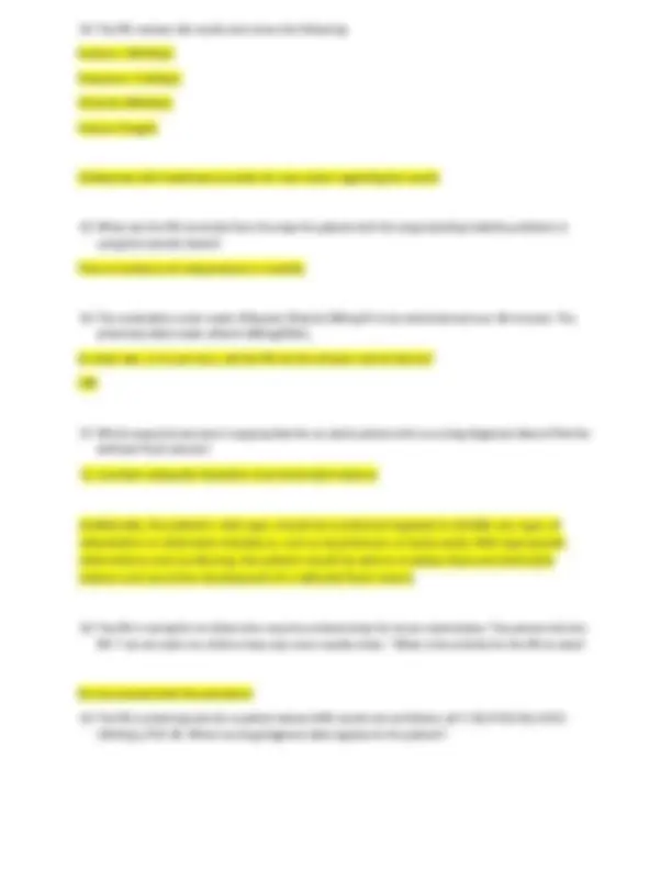 NUR 105 WK8 Exam Questions and Answers | Exams Nursing | Docsity