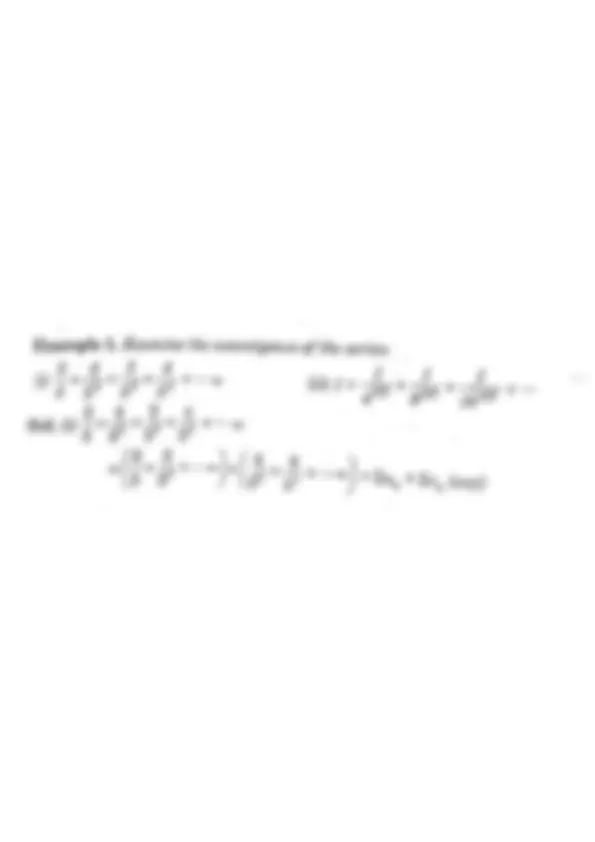 Infinite Series Mathematics | Lecture notes Mathematics | Docsity