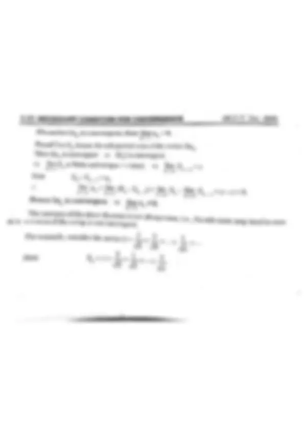 Infinite Series Mathematics | Lecture notes Mathematics | Docsity