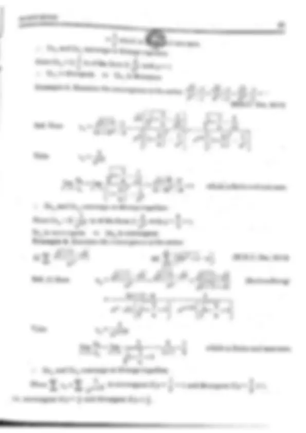 Infinite Series Mathematics | Lecture notes Mathematics | Docsity