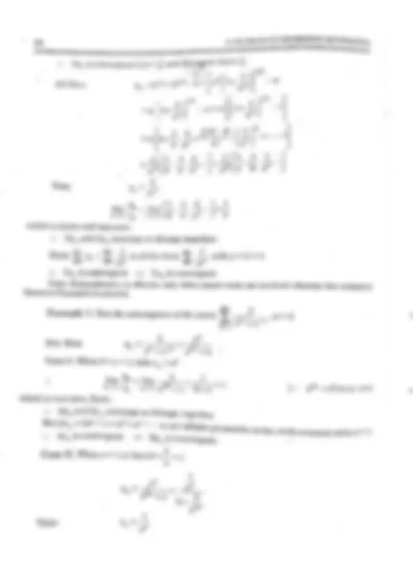 Infinite Series Mathematics | Lecture notes Mathematics | Docsity