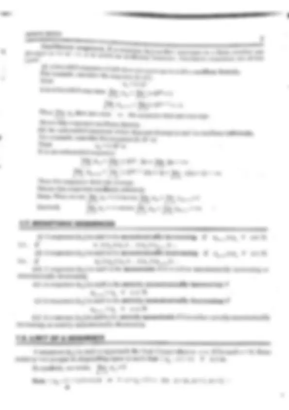 Infinite Series Mathematics | Lecture notes Mathematics | Docsity