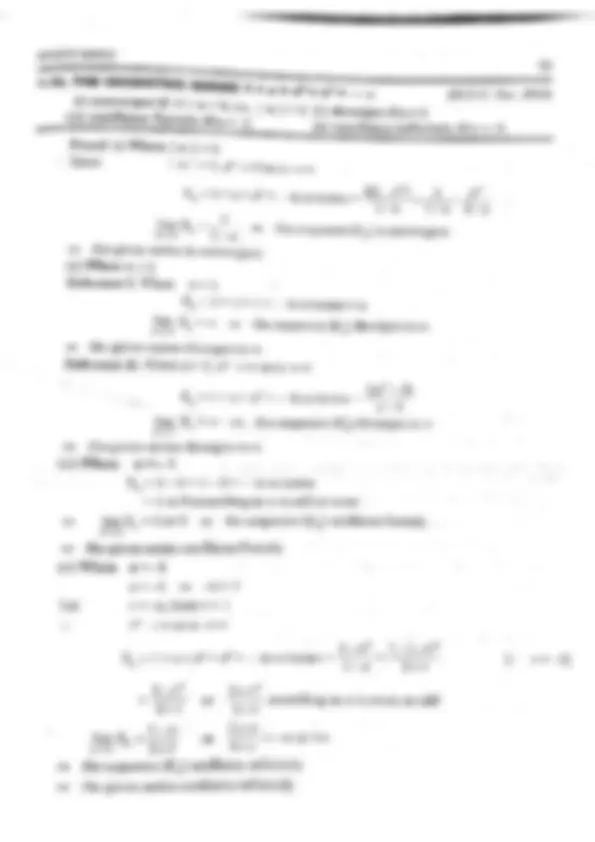 Infinite Series Mathematics | Lecture notes Mathematics | Docsity