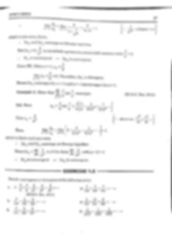 Infinite Series Mathematics | Lecture notes Mathematics | Docsity
