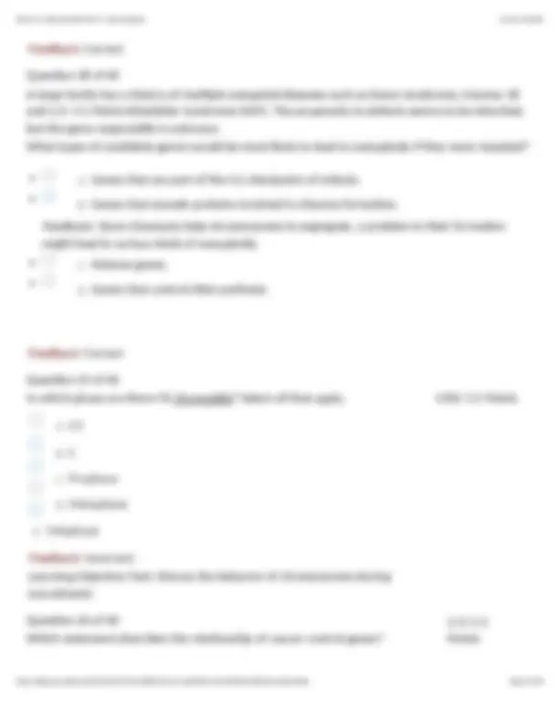 BIOL 133 Exam 2 - Chapters 7 - 11 Questions and Answers (Verified ...