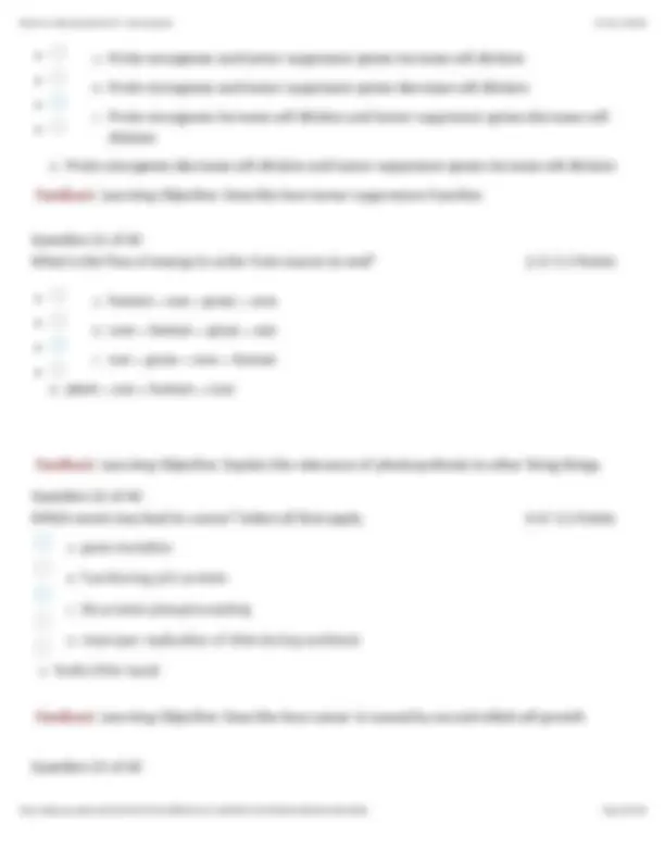 BIOL 133 Exam 2 - Chapters 7 - 11 Questions and Answers (Verified ...