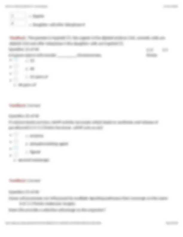 BIOL 133 Exam 2 - Chapters 7 - 11 Questions and Answers (Verified ...
