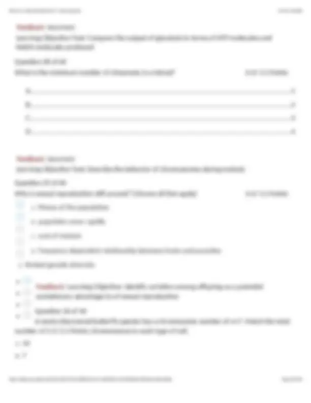 BIOL 133 Exam 2 - Chapters 7 - 11 Questions and Answers (Verified ...