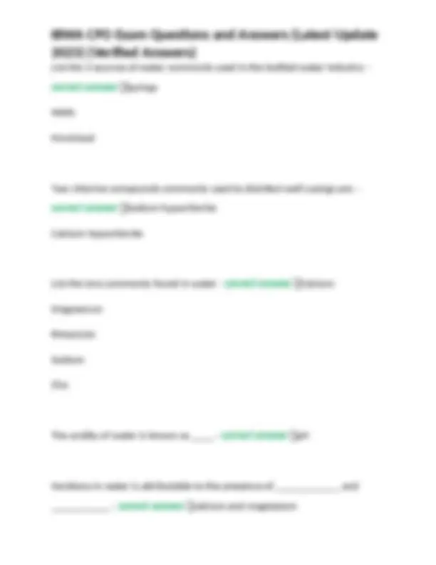 Ibwa Checklist.pdf IBWA CPO Exam: Bottled Water Regulations & Practices Guide | Exams ...