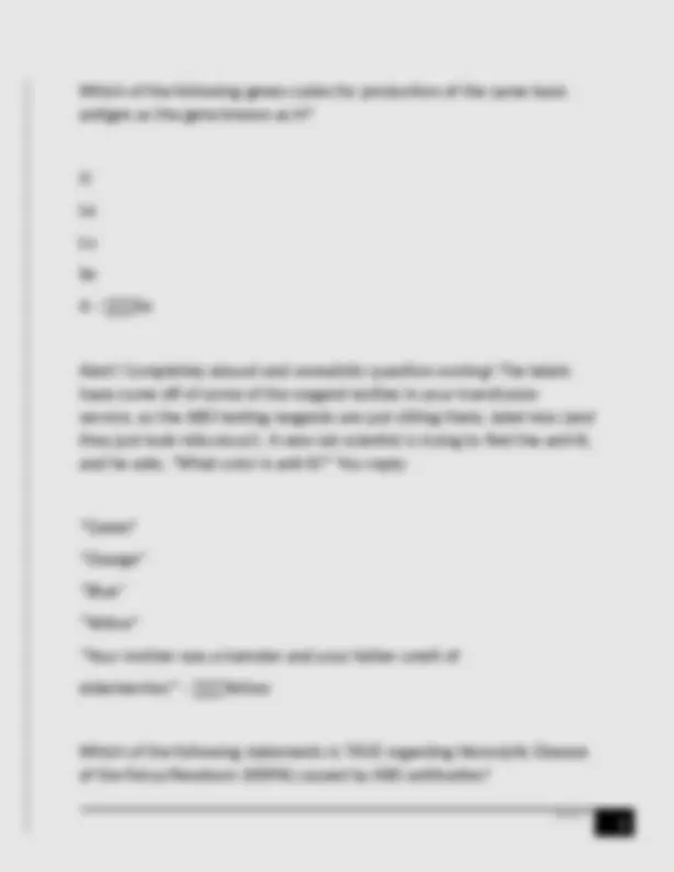 Sbb Lab Math SBB- ABO Questions with Complete Solutions | Exams Biology | Docsity