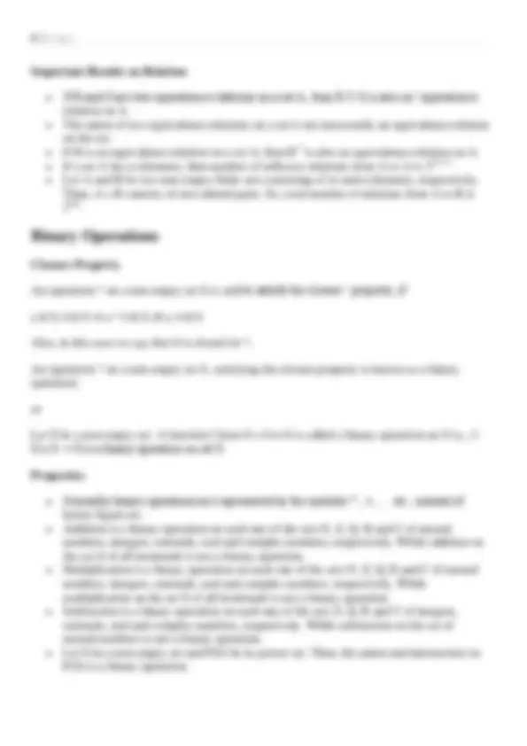 Relations and Functions chapter 1 | Study notes Mathematics | Docsity