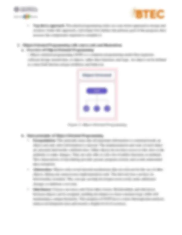 Assignment Title Analysis and Design a solution for procedural ...