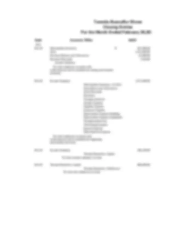 Accounting Practice Exercise | Exercises Accounting | Docsity