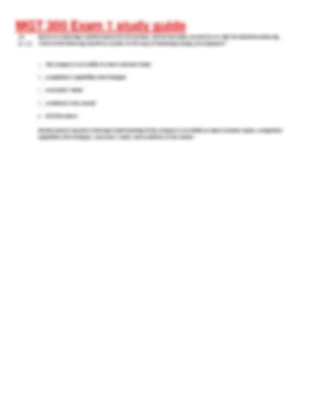 MGT 300 Exam 1 study guide 100% GRADED A MGT 300 Exam 1 study guide 100 ...