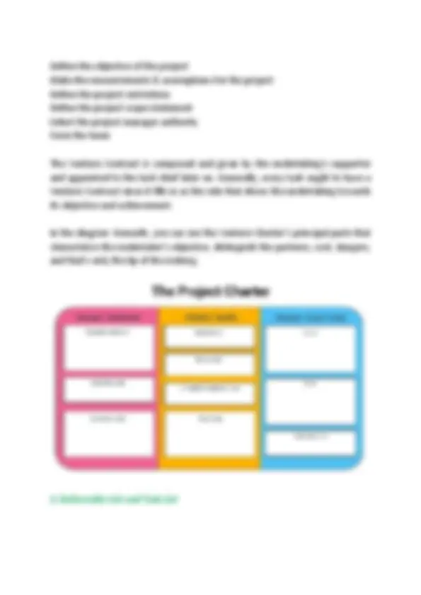Project management techniques | Study notes Project Management | Docsity